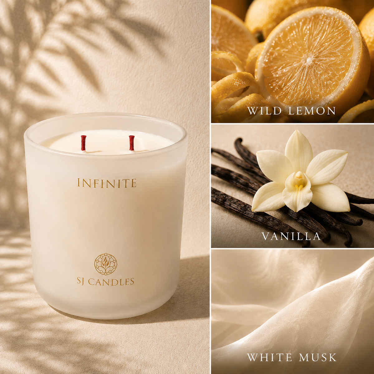 SJ Candles Intention Candle for Relaxation, Guided Meditation & Sound Frequencies