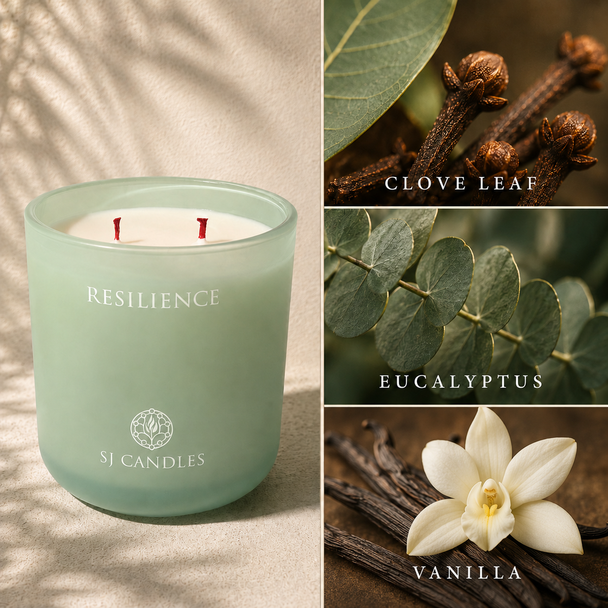 SJ Candles Intention Candle for Relaxation, Guided Meditation & Sound Frequencies