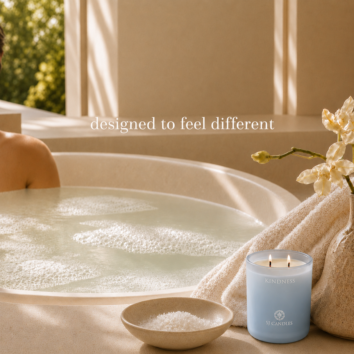SJ Candles Intention Candle for Relaxation, Guided Meditation & Sound Frequencies