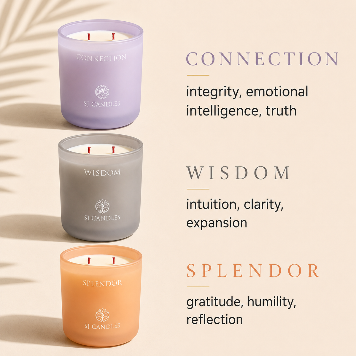 SJ Candles Intention Candle for Relaxation, Guided Meditation & Sound Frequencies