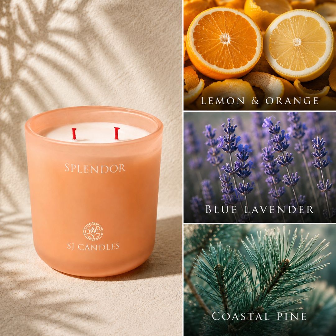 SJ Candles Intention Candle for Relaxation, Guided Meditation & Sound Frequencies