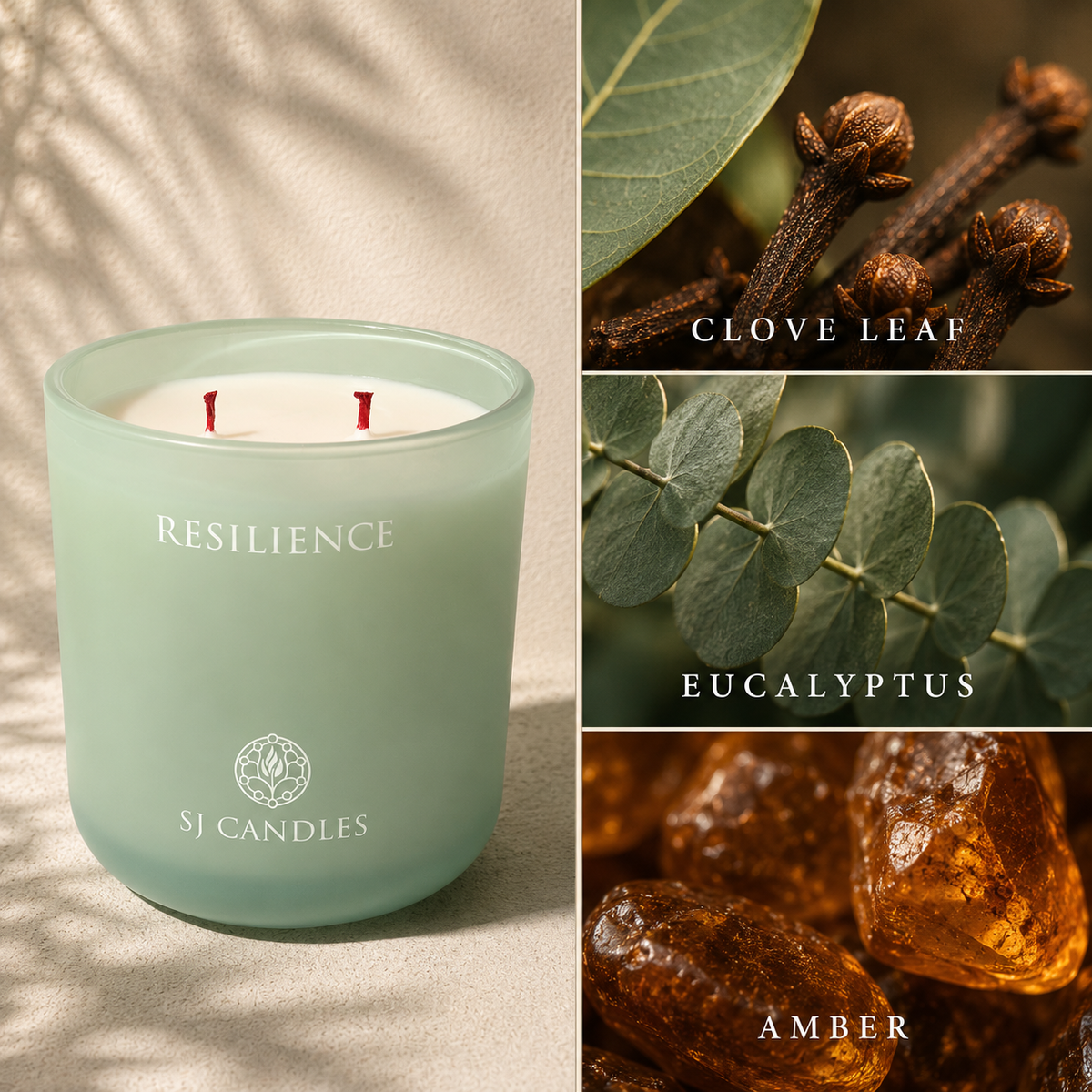 SJ Candles Intention Candle for Relaxation, Guided Meditation & Sound Frequencies