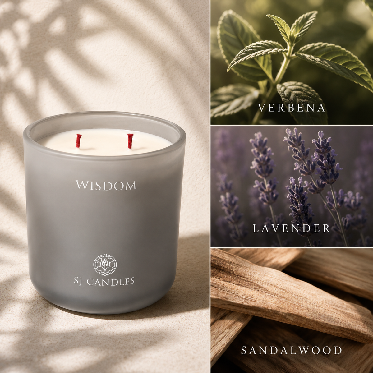 SJ Candles Intention Candle for Relaxation, Guided Meditation & Sound Frequencies